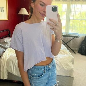 Free people cropped tee